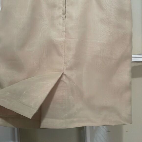 Raffaella chiffon beige Y2K spaghetti strap mini cocktail dress size medium - Picture 10 of 16